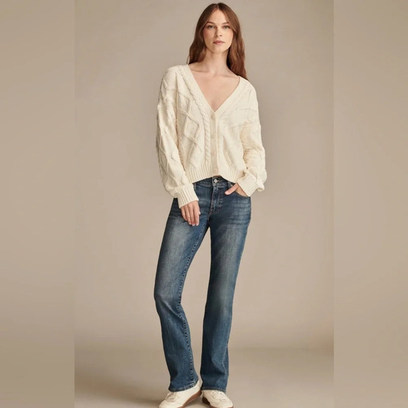 Lucky Brand Mid Rise Sweet Boot Ocean Road Jeans Size 10/30 - Picture 1 of 16